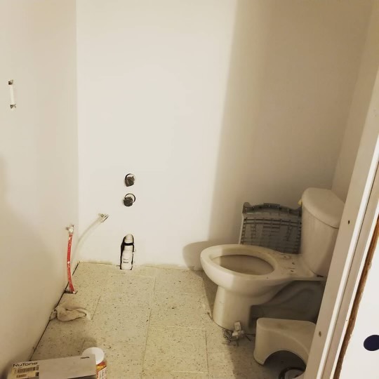 Bathroom addition, in progress