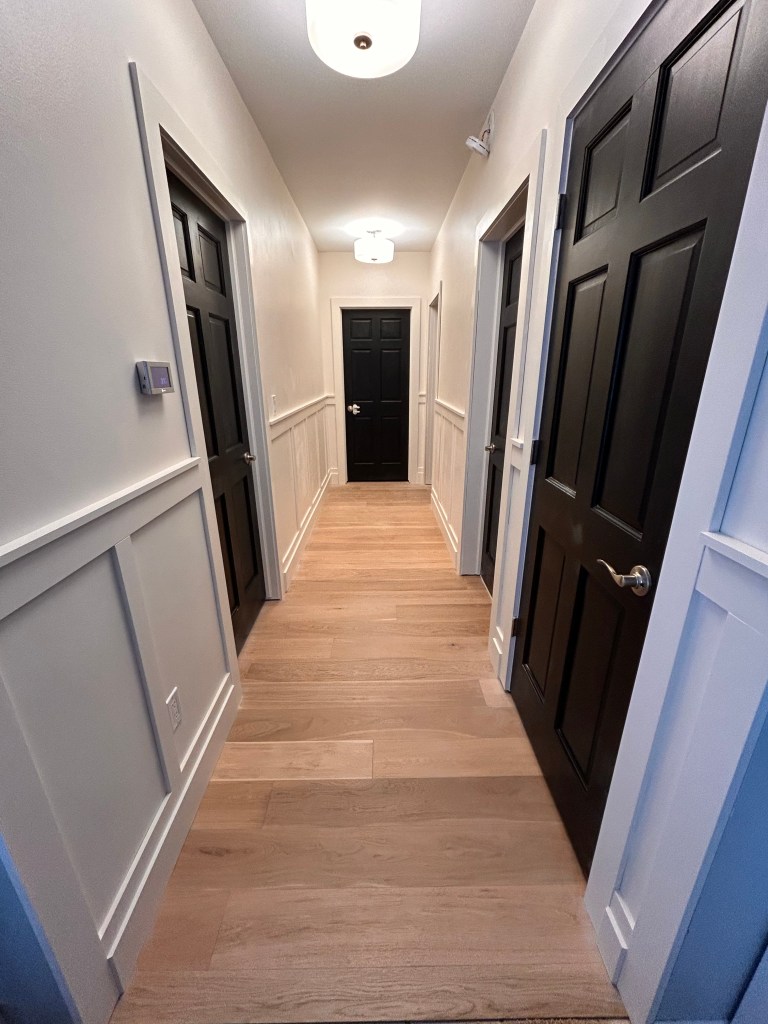 Basement hallway remodel, complete